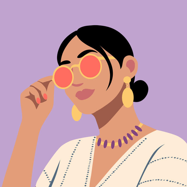 Illustration portrait of Bettina